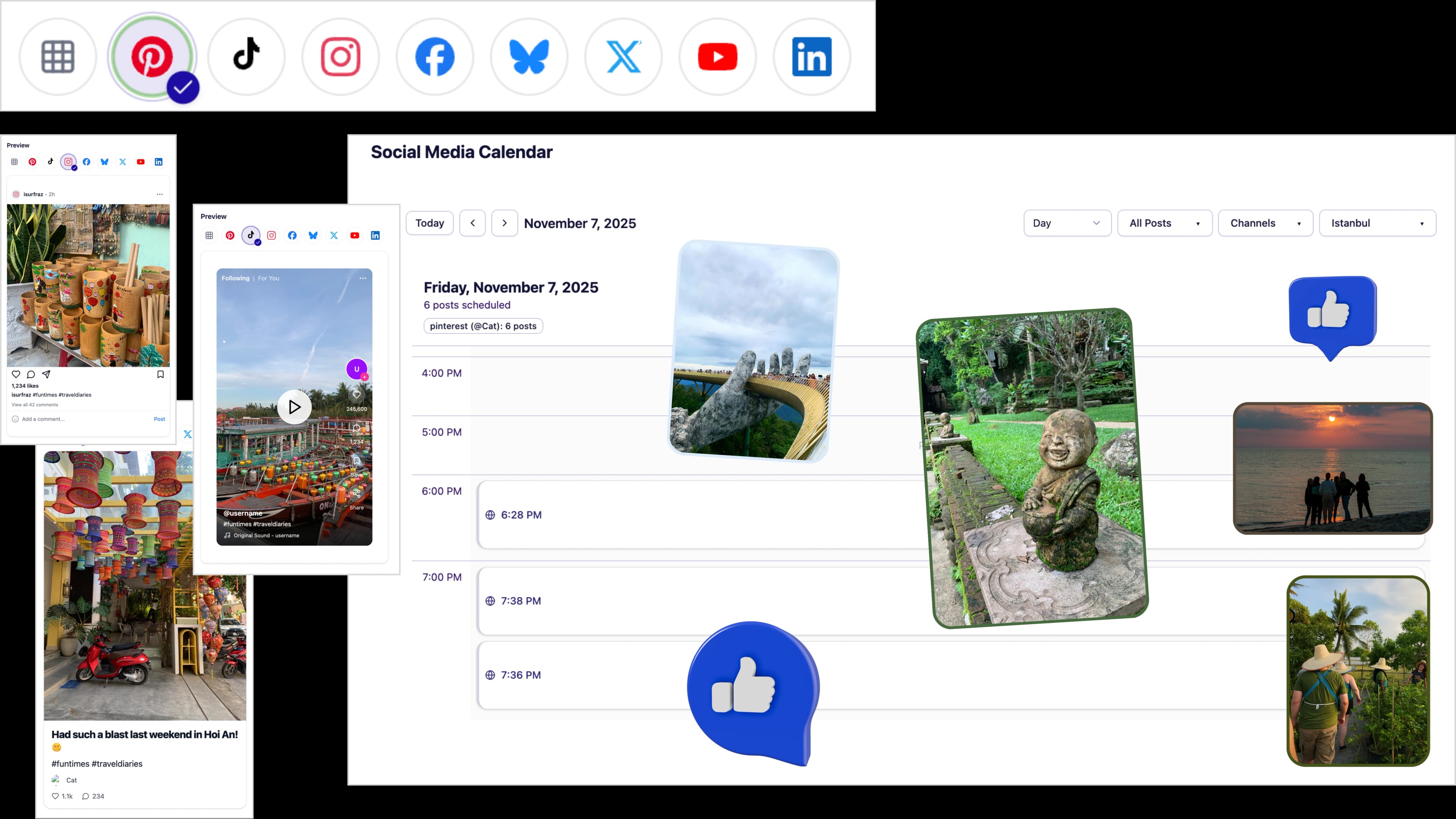 Social Media Scheduler Dashboard