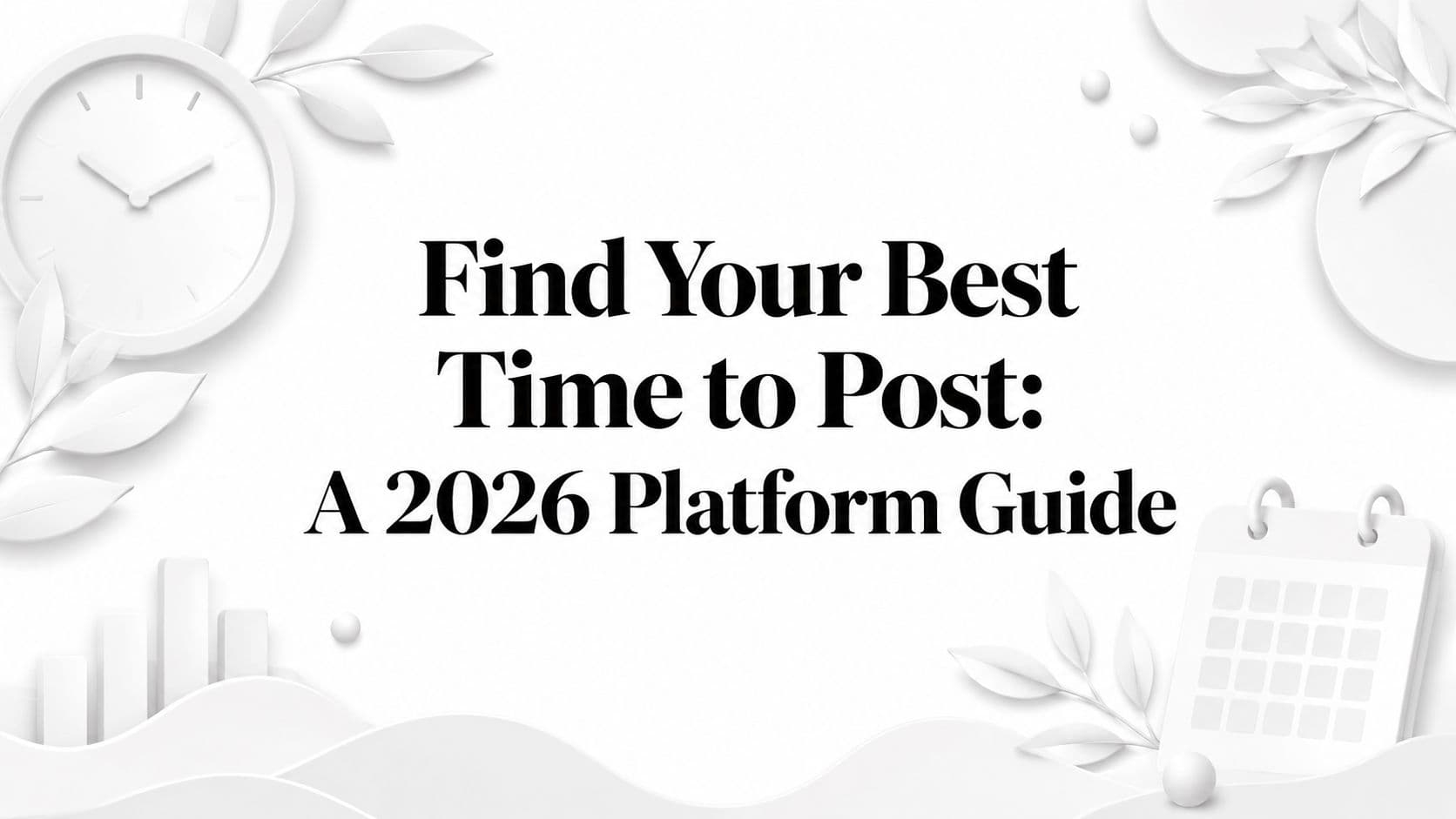Find Your Best Time to Post: A 2026 Platform Guide
