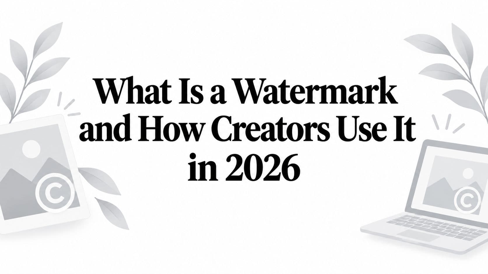 What Is a Watermark and How Creators Use It in 2026