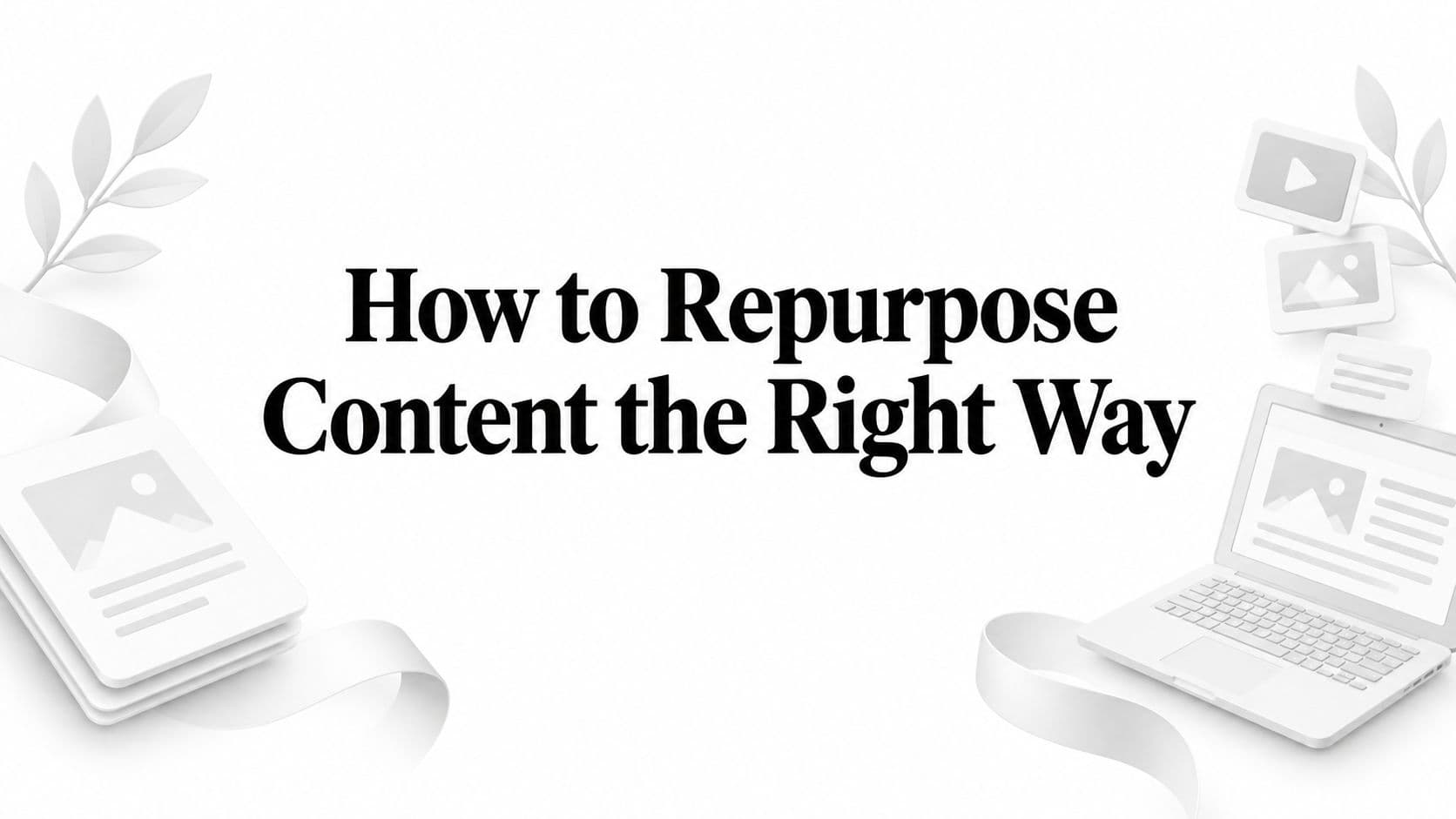 How to Repurpose Content the Right Way