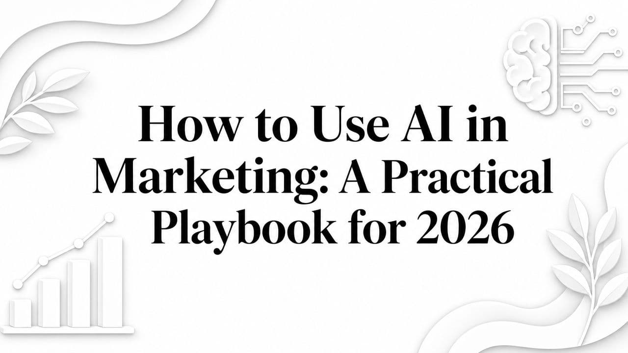 How to Use AI in Marketing: A Practical Playbook for 2026
